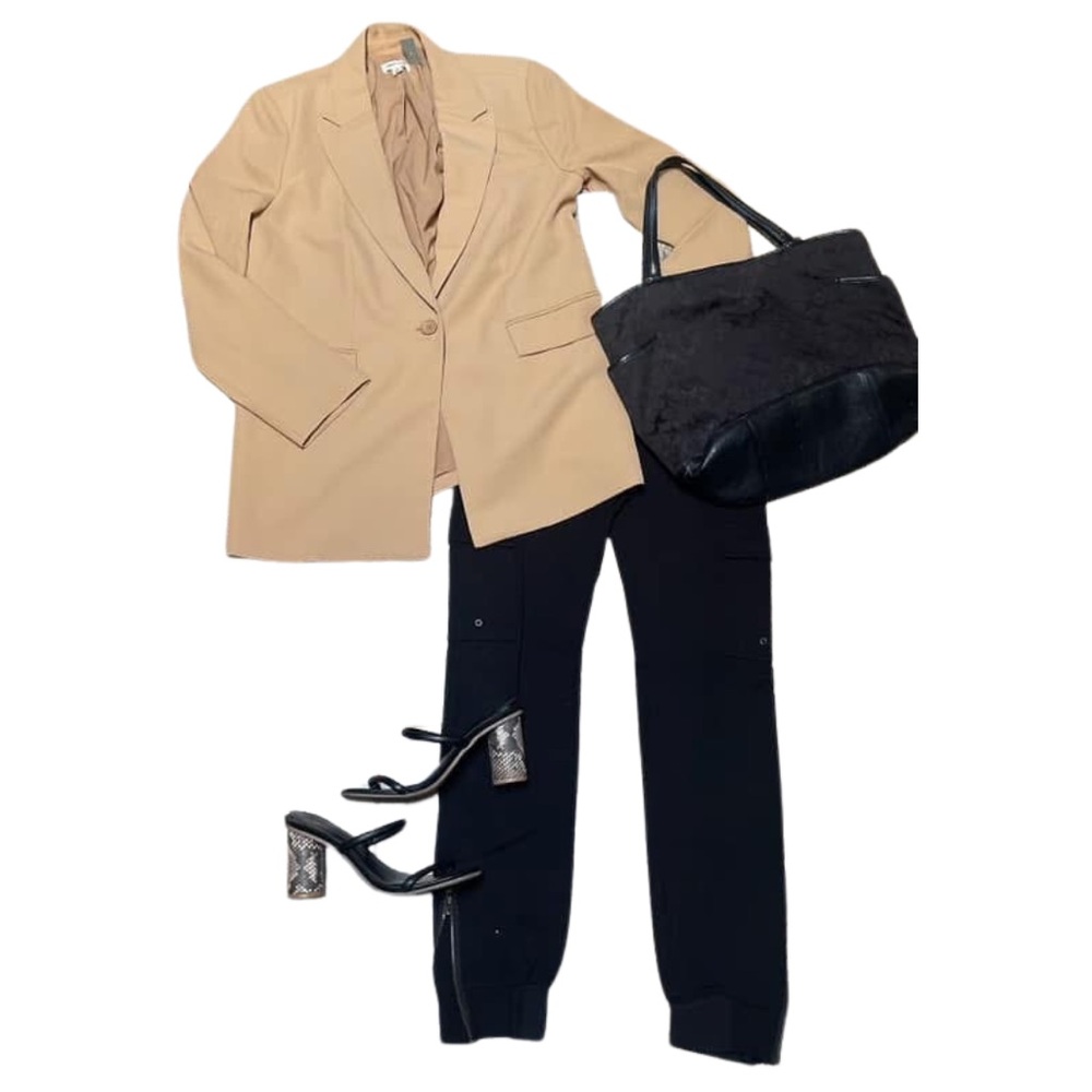 Nordstrom Open Edit Tan Oversized Blazer size small NWT